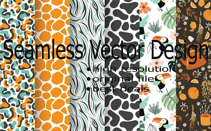 Gig Preview - Create seamless pattern repeat textile vector design ready to print