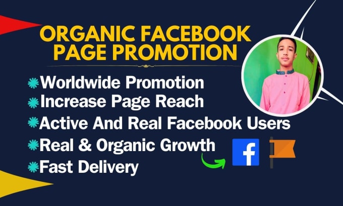 Gig Preview - Promote the facebook page worldwide organically