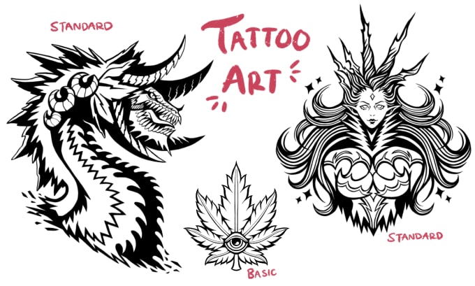 Gig Preview - Create artwork for tattoos