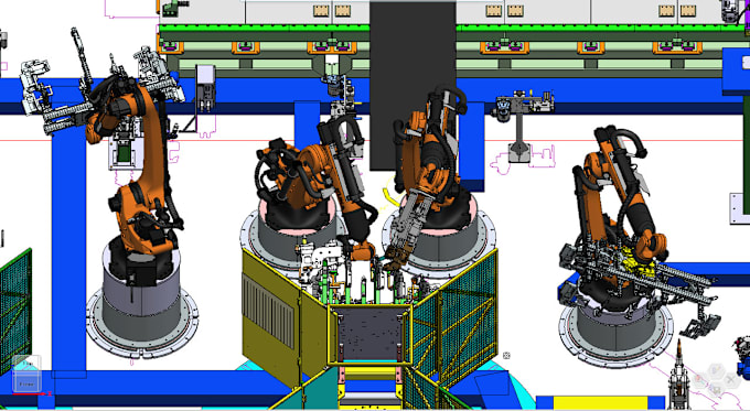 Gig Preview - Do robotic simulation, biw or gashop process design in siemens process simulate