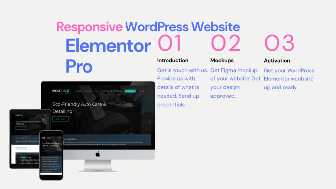 Gig Preview - Design and create a responsive wordpress website