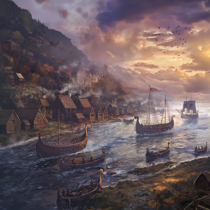 Gig Preview - Epic historical scenes unveiled expert concept art for battles and civilization