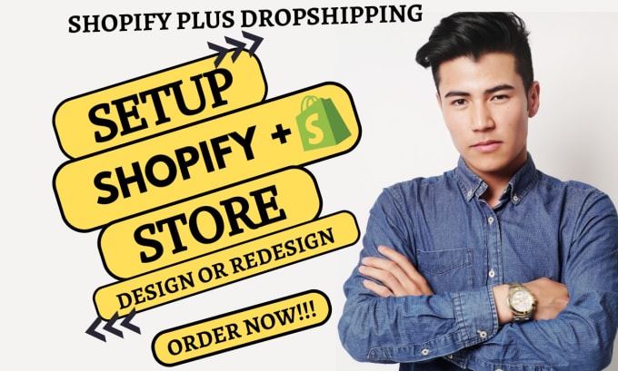 Gig Preview - Create an automated shopify plus dropshipping  website store with temu dsers cj