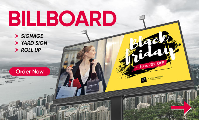 Gig Preview - Design billboard, signage, signboard, hoardings, roll up, or vinyl banner