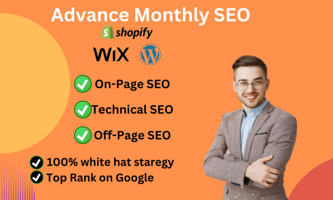 Gig Preview - Do monthly wordpress, shopify and wix SEO in USA and UK