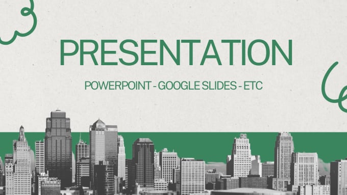 Gig Preview - Design powerpoint google slides canva presentation