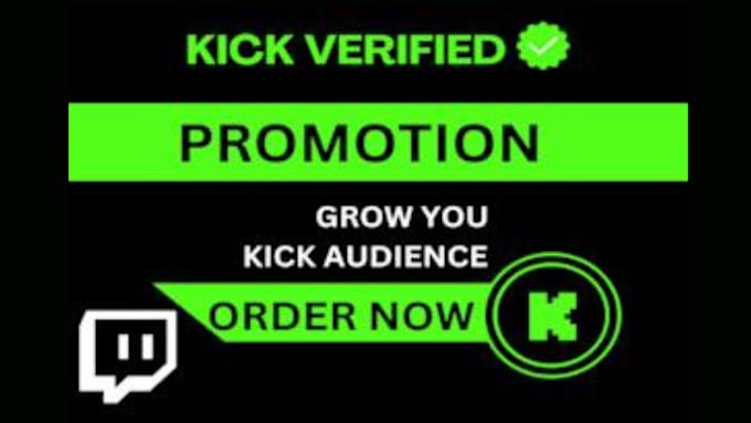 Gig Preview - Promote your kick channel organically to get affiliate and partner