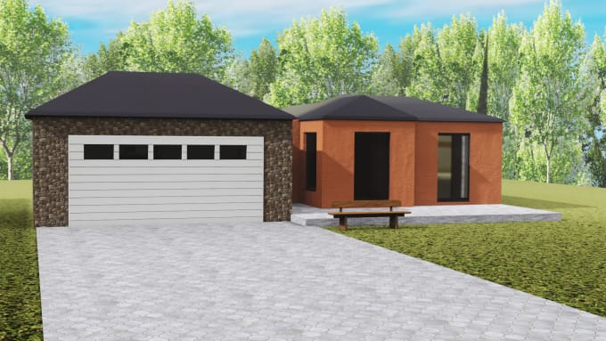 Gig Preview - Make 3d american or canadian style residential house