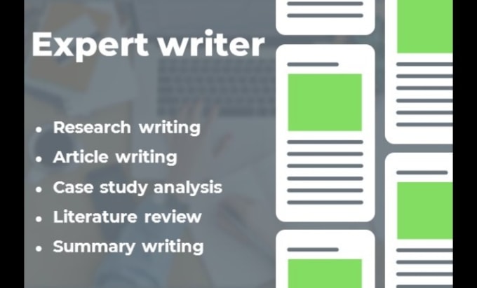 Gig Preview - Write expert research, report and summary in 24 hours