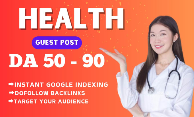 Gig Preview - Do guest post on health blog, health and fitness backlinks