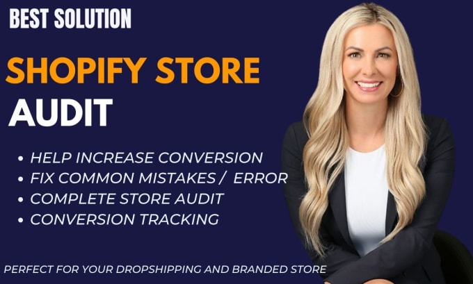 Gig Preview - Audit, review and optimize your shopify dropshipping store