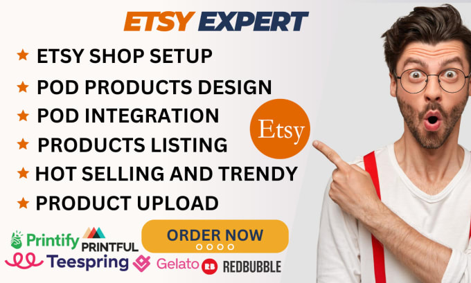 Bestseller - create etsy digital products, SEO, etsy pod, digital planner, set up etsy shop