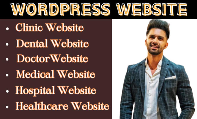 Gig Preview - Design responsive clinic website,medical website healthcare website in wordpress