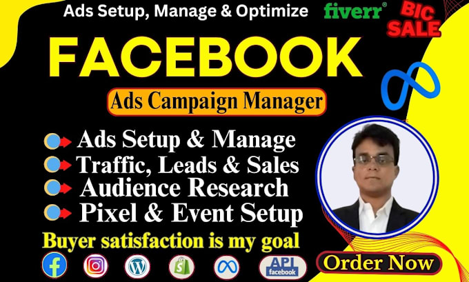 Bestseller - do facebook ads campaign, shopify ads, instagram advertising, meta ads manager