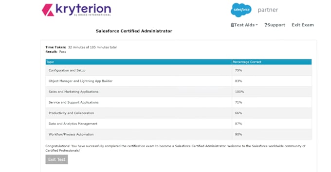 Gig Preview - Help a pass salesforce professional certification