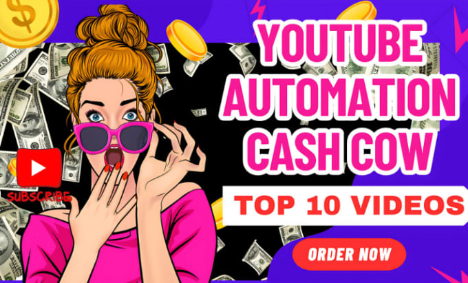 Gig Preview - Create cash cow youtube automation channel top 10 cash cow SEO video editing