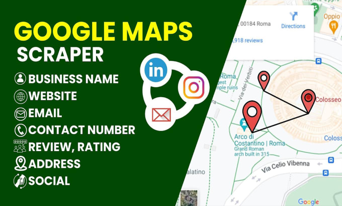 Gig Preview - Expertly scrape, google maps scraper data for business leads with emails