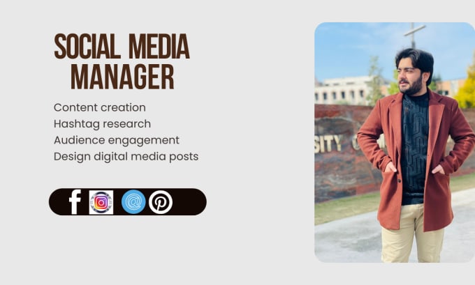 Gig Preview - Be your social media manager, content creator and social media posts designer