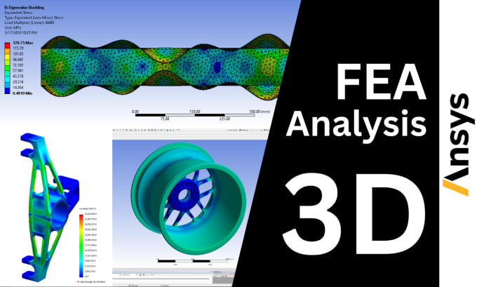 Gig Preview - Do fea, fem and cfd simulation and analysis using ansys and solidworks