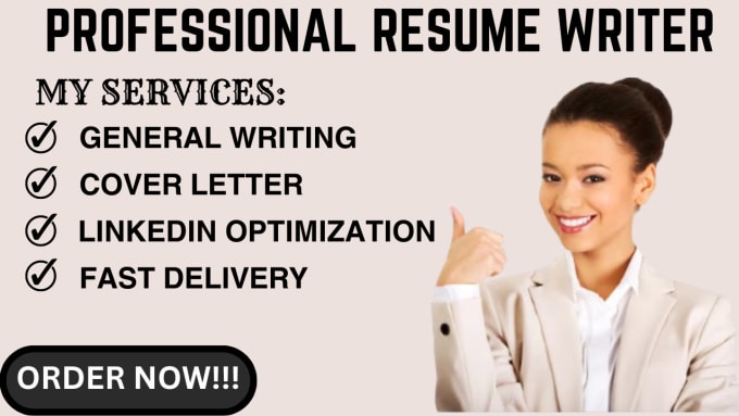 Gig Preview - Write a professional ats resume cover letter and linkedin optimization