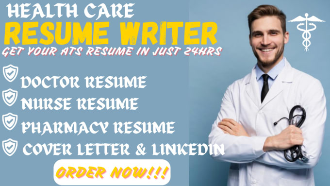 Gig Preview - Write winning ats medical, healthcare, dentist,pharmacy, nursing resume in 24hrs