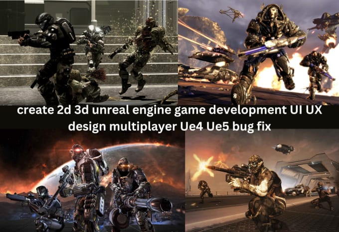 Bestseller - do 2d 3d unreal engine game development UI UX design multiplayer ue4 ue5 bug fix