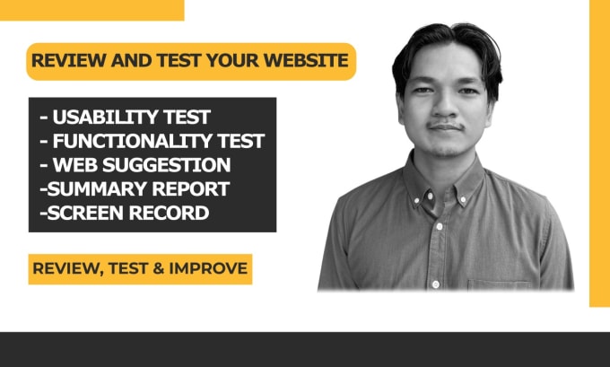 Gig Preview - Professionally test and review your website