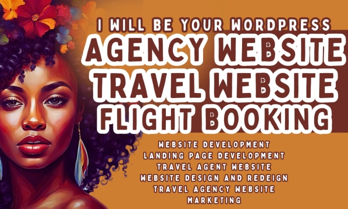 Gig Preview - Wordpress travel agent website travel agency website flight booking website