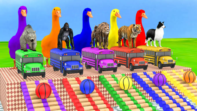 Gig Preview - Create awesome 3d animal animation for kids