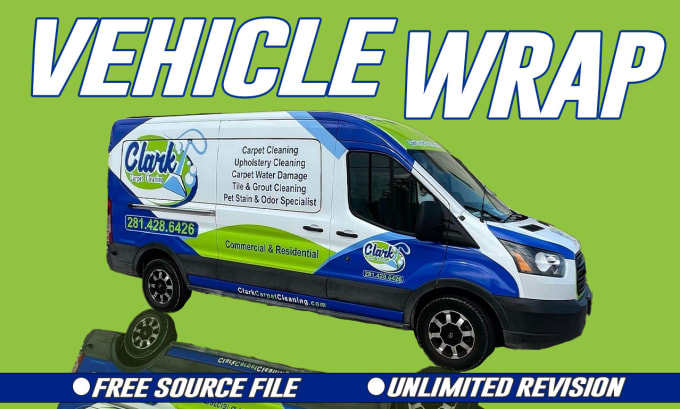 Gig Preview - Do professional vehicle wrap, car wrap, van wrap, and lorry wrap design