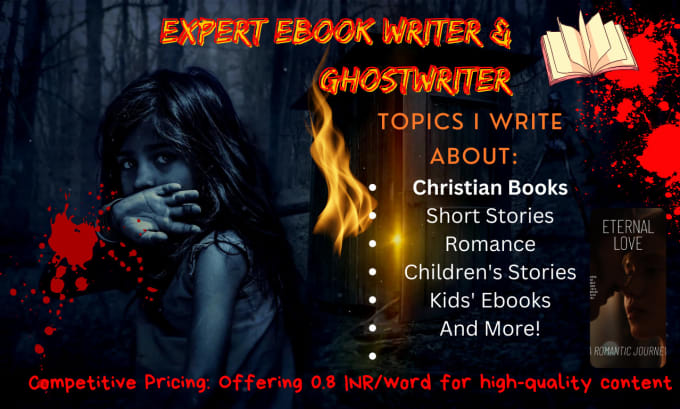 Gig Preview - Be expert ebook writer and  ghostwriter