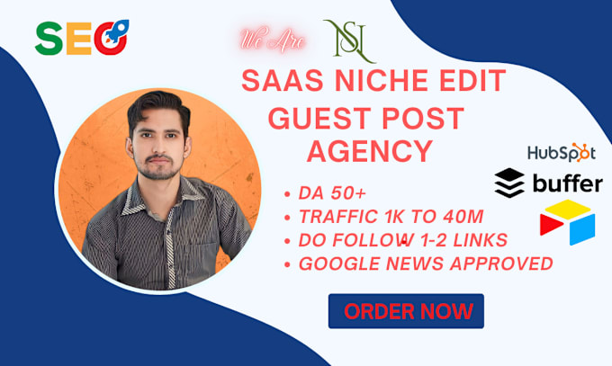 Gig Preview - Do saas guest post, link insertion on sites, dofollow links