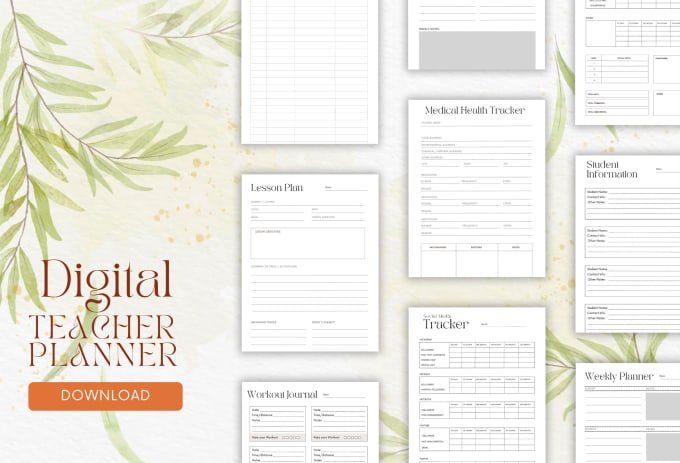 Gig Preview - Do digital planner, printable planner and journal design