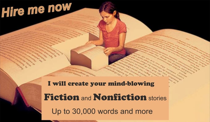 Gig Preview - Be your fiction and nonfiction stories or books ghostwriter