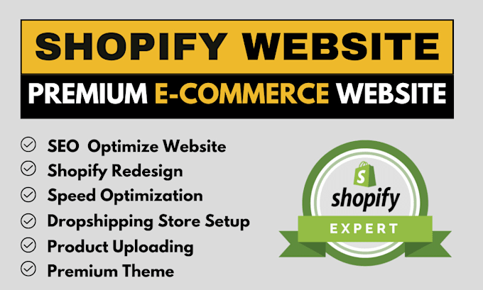 Gig Preview - Develop, design, and customize SEO optimize shopify store