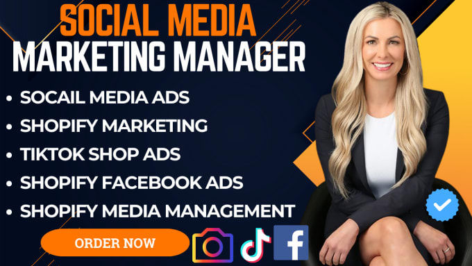 Gig Preview - Be your social media marketing manager and content creator