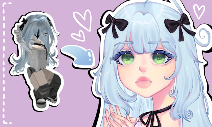 Gig Preview - Draw your oc or roblox avatar in my style