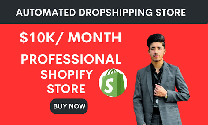 Gig Preview - Create professional shopify dropshipping store or shopify website