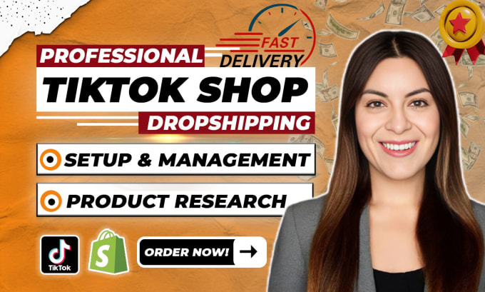 Bestseller - set up tiktok shop dropshipping, product research, product listing, tiktok va