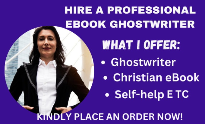 Gig Preview - Ghostwrite your nonfiction ebook, kindle ebook ghostwriter