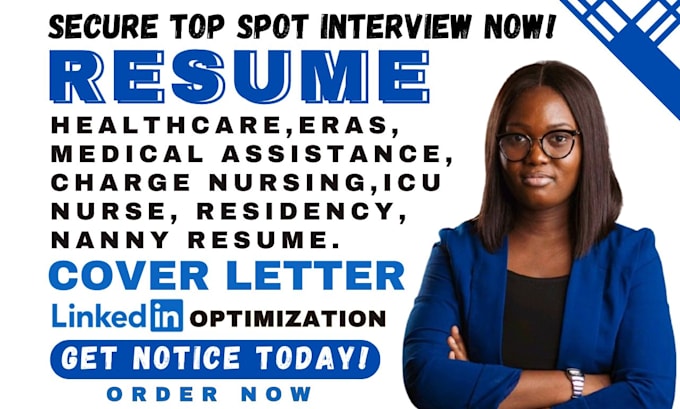 Gig Preview - Build medical assistant, charge nurse, eras, residency, icu nurse, nanny resume