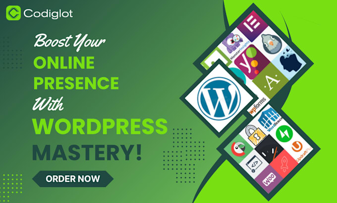 Gig Preview - Enhance your online presence with wordpress skills