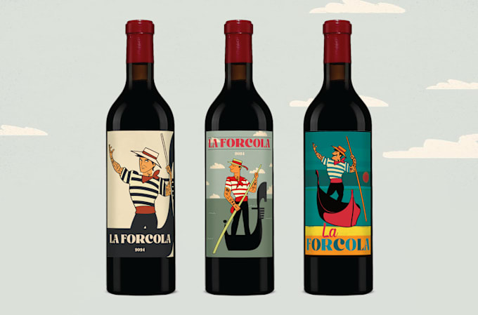 Gig Preview - Draw eye catching and unique wine label designs