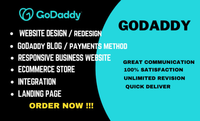 Bestseller - professionally design your website and build your godaddy online store