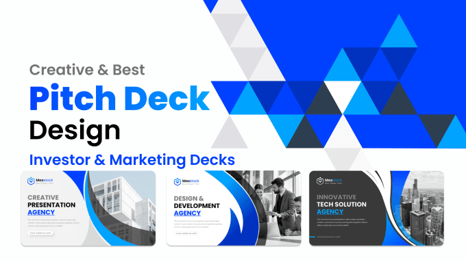 Gig Preview - Do masterful design for your investor and marketing pitch deck