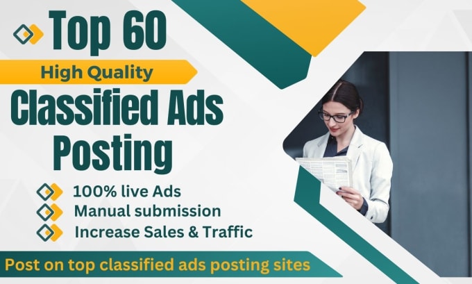 Gig Preview - Manually post 250 classified ads on top classified ads posting sites