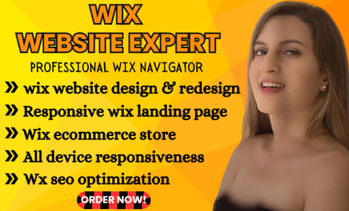 Gig Preview - Build wix website design, wix website redesign, wix ecommerce, wix online store