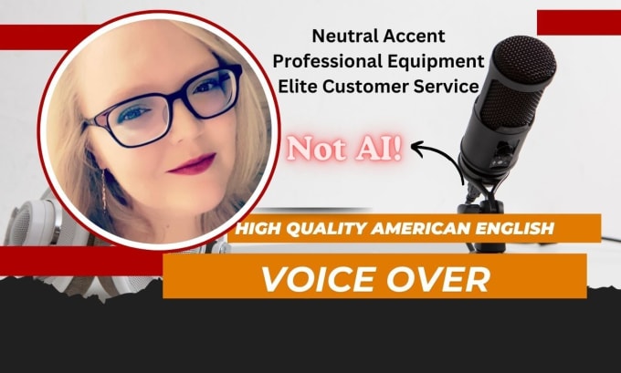 Gig Preview - Record a professional american english female voice over