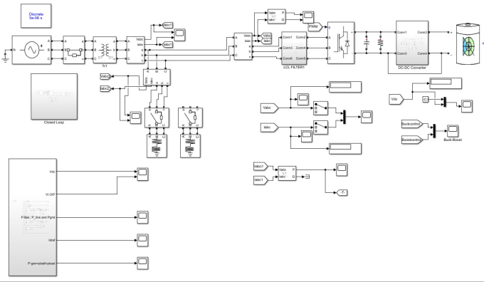 Gig Preview - Do power system design and simulation in matlab simulink