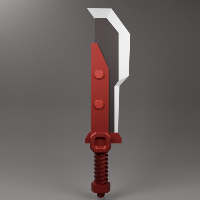 Gig Preview - Create 3d weapons sword, axe, spear and other for you